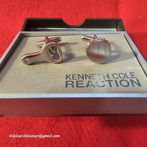 Kenneth Cole REACTION Cuff Links, silvertone - Bottle Opener & Cap - Picture 1 of 6
