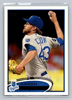 2012 Topps #67b Aaron Crow Kansas City Royals - Image 1 of 2