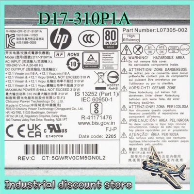 D17-310P1A 310W Power Supply For HP Z2 G3 G4 280 288 480 600 800 L07305-002 - Image 1 of 2