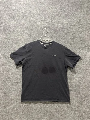 Camiseta Nike Regular Fit Negra Ropa Activa Cuadros en el Pecho Manga Corta MANCHADA XL  Foto 1 de 4