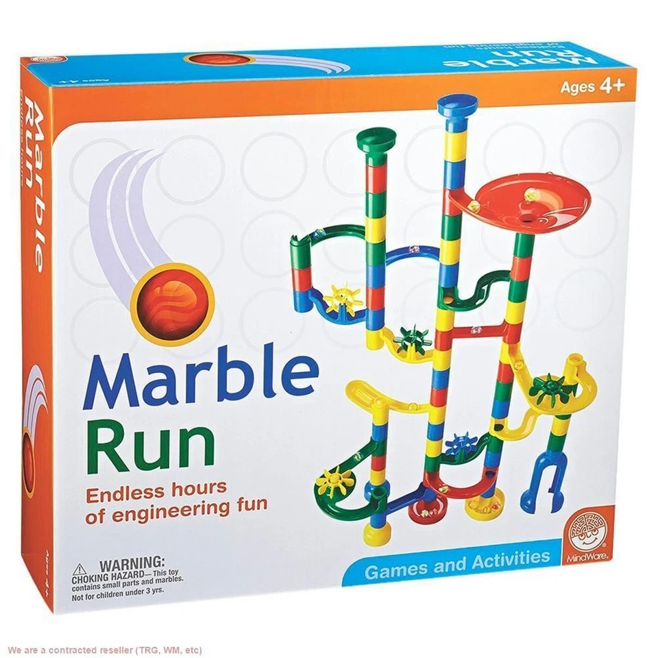 MindWare Marble Run Toy 55pc Plus 15 Marbles