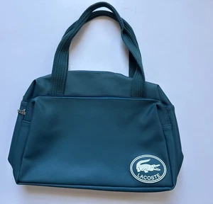 "Bolso de colección Lacoste Francia azul liso asa superior 14"" con raro" - Imagen 1 de 24
