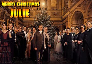 DOWNTON ABBEY tv series Personalised Merry Christmas Xmas Card Happy Birthday - Picture 1 of 9