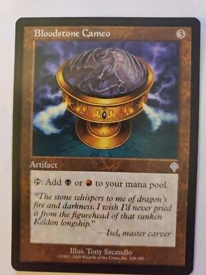 MTG Magic The Gathering Card Bloodstone Cameo Artifact Invasion 2000 - Image 1 of 2