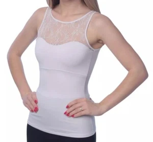 Cami Spanx Piel y Elegante Crema Encaje Cami Suavizante Talla Pequeña - Imagen 1 de 3