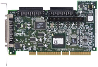 RAID CONTROLLER KARTE ADAPTEC ASC-29160 SCSI 68-PIN PCI-X 2x68-PIN LVD 1x50-PIN - Bild 1 von 2