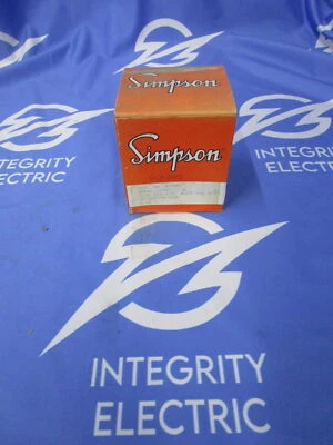 NIB SIMPSON ANALOG PANEL METER 09590 MODEL !1227 1000OHMS AT 60HZ 0-30VDC 1 Y WA - Image 1 of 4