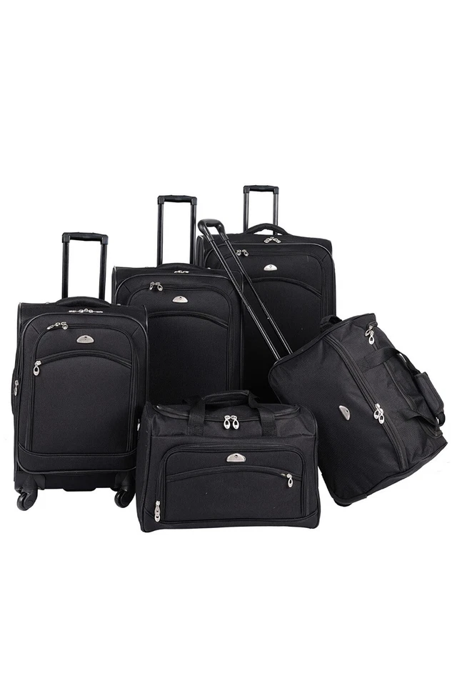 American Flyer Luggage South West Collection 5 Piece Spinner Set, Black - Image 1 of 1