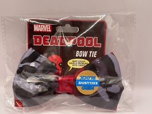 Marvel Deadpool Themed Bow Tie NEW Sealed in Bag Nerd Block Exclusive