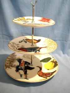 WILLIAMS SONOMA 12 DAYS OF CHRISTMAS~3 TIER DESSERT TIDBIT SERVER - Picture 1 of 7