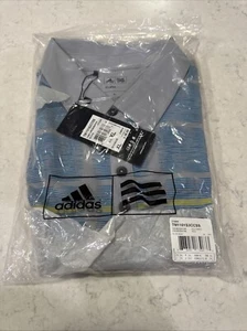 Adidas Climacool Men Size XL Gray/blue Pattern Stretch Athletic Polo Shirt - Picture 1 of 11