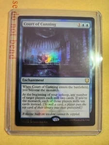 COURT OF CUNNING FOIL - Commander - MTG - Free Postage - Foto 1 di 1