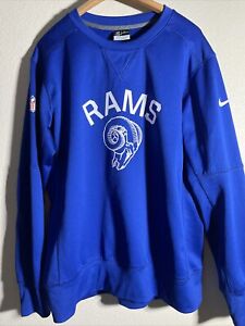 LA Rams Nike NFL On Field Apparel  Sweater  Men's Blue Used- Therma-Fit