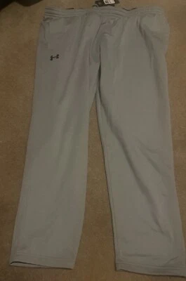 Under Armour UA ColdGear Fleece Sweatpants Size 4XL Big & Tall Gray 1320757-035 - Image 1 of 4
