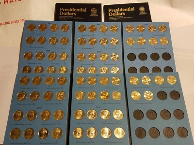 Circulated+ 80 Coin Set (P&D) 2007-2020 Presidential Dollars Washington-Bush - Image 1 of 4
