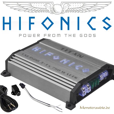 Hifonics TXE1500/1 750 Watt RMS 1-Kanal-Verstärker digital Titan Auto Endstufe - Bild 1 von 2