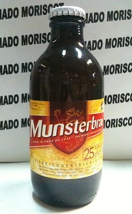 MUNSTERBRAU BLONDE DE LUXE OLD BOTTLE 25 cl 4,2% VIEJA BOTELLA CERVEZA LLENA - Imagen 1 de 1