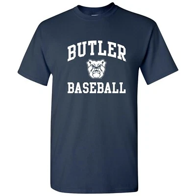 Butler Bulldogs Arch Logo Baseball T-Shirt - Navy - Image 1 of 4