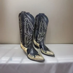 TONY ⭐️ LAMA Men's Western Snakeskin Cowboy Boots Size 6M Style: M99.95 - Picture 1 of 19
