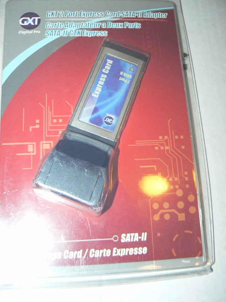 3-GXT 2 PUERTOS TARJETA EXPRESS SATA -II/ADAPTADOR 2 BIN #8 Foto 1 de 3