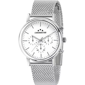 Chronostar Multifunction Watch Polaris, Dual Time, 43Mm Case, Mesh Bracelet - Picture 1 of 3