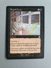 Rapid Decay, MTG Urza's Destiny (1999) Rare Black Instant VNM