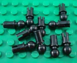 LEGO Lot of 10 Black Technic Pins with Towball End - Picture 1 of 1