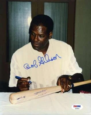 Bob Gibson Psa Dna Coa Autograph 8x10 Original Photo  Hand Signed Authentic - Image 1 of 2
