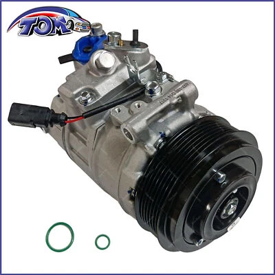 Compresor de aire acondicionado con polea de 7 ranuras para Porsche Panamera 2010-2016 CO29251C Foto 1 de 4