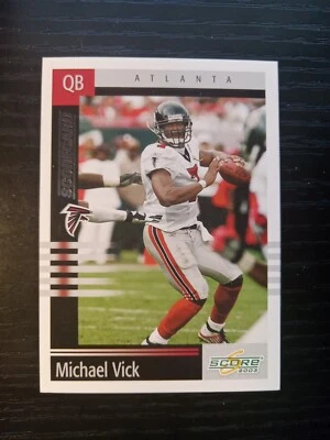 2003 Score #154 Michael Vick Scorecard #d/500 Falcons Free Shipping!! - Image 1 of 4