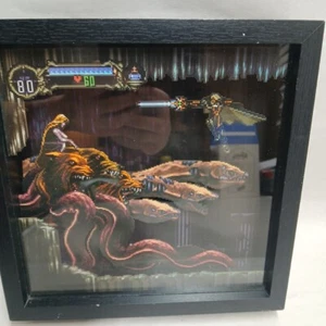 Pixel Frames Castlevania Scylla Boss Figh 9x9  Shadow Box Art Official - Picture 1 of 9
