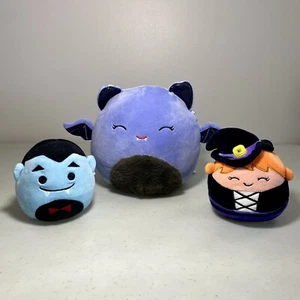 Squishmallows Halloween Squad 8” Joldy Bat “4 Drake Vampire 4” Whitney Witch Lote - Imagen 1 de 12