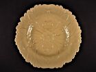 VERY RARE ANTIQUE 1800s RAISED RELIEF FLORAL DECORATED PLATE #3 YELLOW WARE