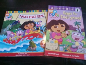 Dora's Eggs for Everyone and River Race with Stickers(Dora the Explorer) PB - Picture 1 of 13