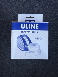 Genuine Uline (S-8504) White Adhesive Address Labels For Dymo Printer  - Picture 1 of 3