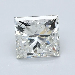 Princess Cut 1,62 ct Cert. AGI natürlicher abgebauter Diamant lose I Farbe SI1 Reinheit - Bild 1 von 2