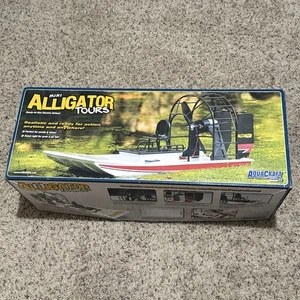 RC Mini Alligator Tours Airboat By Aquacraft 2010 AQUB09A2 W/ Remote / Charger - Picture 1 of 11