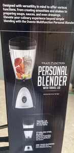 Ovente Frullatore Elettrico Personale Portatile 13,5 oz Mixer Bevande Nero NUOVO In Scatola - Foto 1 di 9