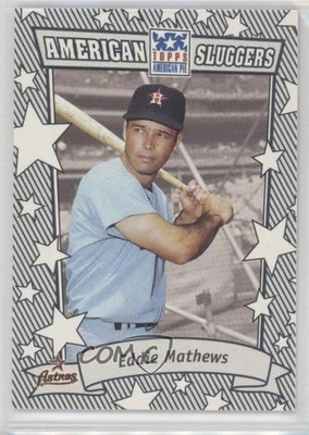 2002 Topps American Pie American Sluggers Silver Eddie Mathews #AS-EM HOF - Image 1 of 2