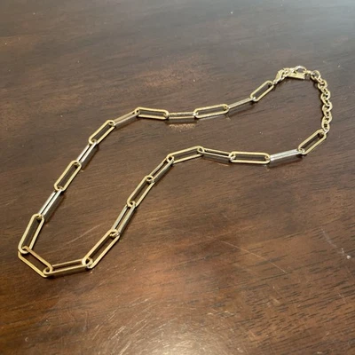 Collar de cadena con clip de níquel sin barra de chuchería SUGARFIX en tono dorado Foto 1 de 4