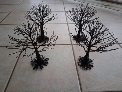 LOT OF 4 MIDWEST OF CANNON FALLS BARE BRANCH TWISTED WIRE TREES-10"-NEW-READ! - Image 1 of 4