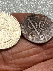 1790 VOC Cent Dutch East Indies Co. New York Penney U.S. Colonial Money #2-I - Picture 1 of 3