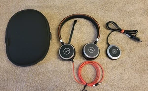 Auriculares USB estéreo con cable Jabra Evolve 40 HSC017 con controlador ENC010 y bolsa - Imagen 1 de 8