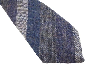Vintage Millars Clifden Connemara gestreifte Donegal Tweed Wollkrawatte hergestellt in Irland 3,25 - Bild 1 von 6