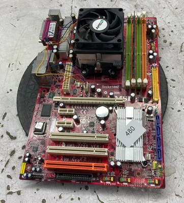 Paquete de placa base MSI MS-7260 K9N Neo con AMD Athlon 64 X2 2 GB Foto 1 de 3