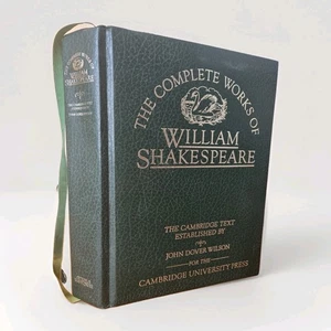 COMPLETE WORKS OF WILLIAM SHAKESPEARE Cambridge University Press faux leather - Foto 1 di 11
