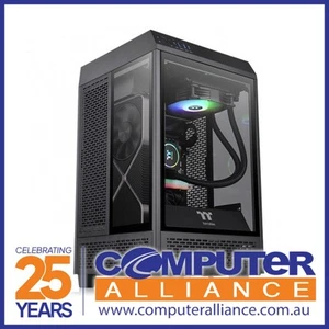 Thermaltake Mini-ITX The Tower 100 TG Black Case CA-1R3-00S1WN-00 - Picture 1 of 2