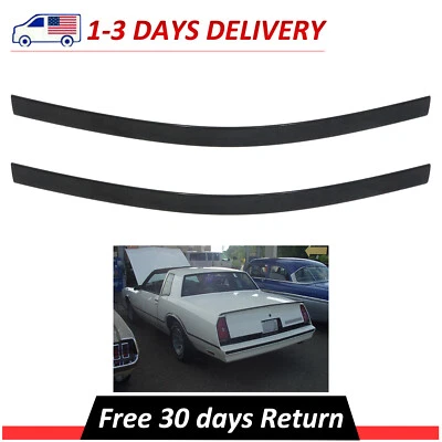 New Rear Bumper Trim Black Rubber Compatible With 1983-1986 Chevy Monte Carlo SS Foto 1 de 4
