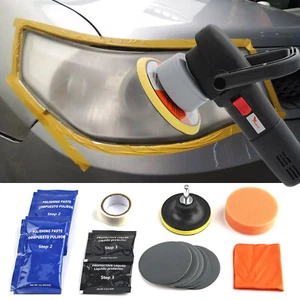 Car Headlight Lens Lamp Restoration Polishing Cleaner Cleaning Repair Kit Tool - Picture 1 of 8
