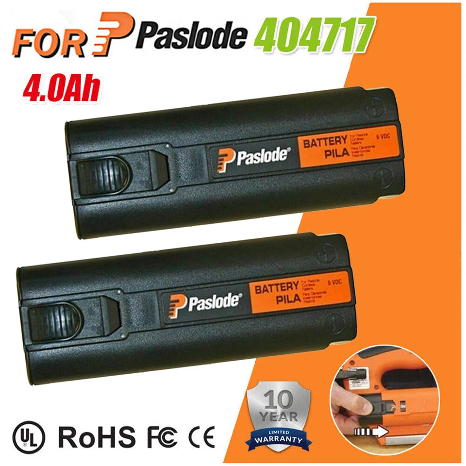 PRO SERIES 2x 6V 4.8Ah Battery For Paslode 404717 IM65A IM250 IM350 901000 900420 Nail Gun